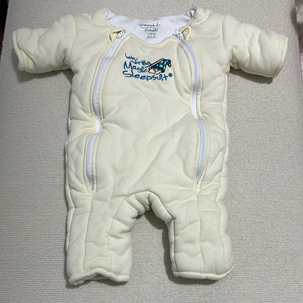 - Cream baby Marlin’s magic sleepsuit